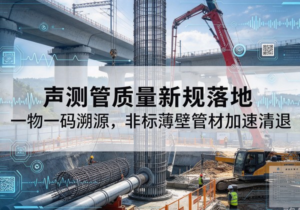 红岗声测管质量新规落地，一物一码溯源，非标薄壁管材加速清退
